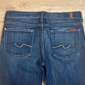 7 For All Mankind Dark Indigo Flare Jeans